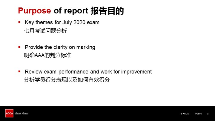 高级审计与鉴证 a 9月模拟考试解析 在线直播 Acca中国